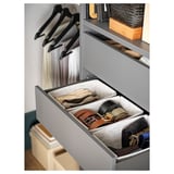 AURDAL Combinación de armario, gris oscuro, 71 5/8-84 5/8x15 3/4x87 "