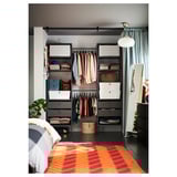 AURDAL Combinación de armario, gris oscuro, 71 5/8-84 5/8x15 3/4x87 "
