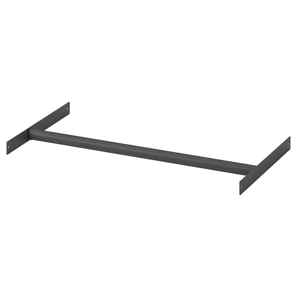 AURDAL Riel para ropa extensible, gris oscuro, 22 3/8-35 3/8 "