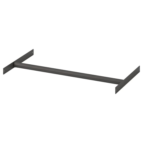 AURDAL Riel para ropa extensible, gris oscuro, 22 3/8-35 3/8 "