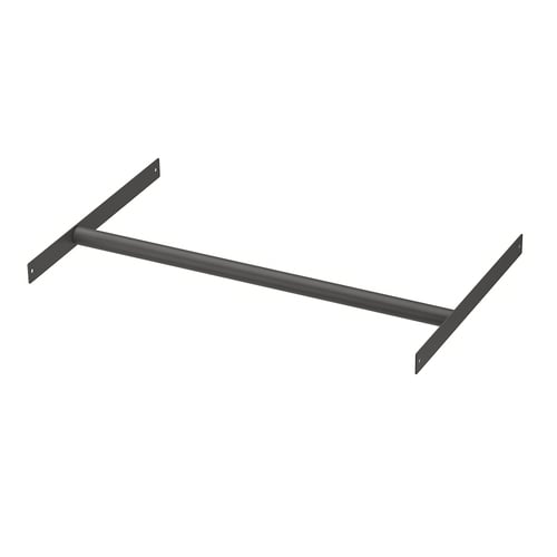 AURDAL Riel para ropa, gris oscuro, 22 1/4 "