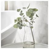 AVMÅLA Vela aromática recipiente cerámica, Menta/verde oscuro, 50 hr