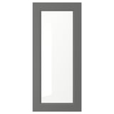 AXSTAD Puerta de vidrio, gris oscuro, 18x40 "