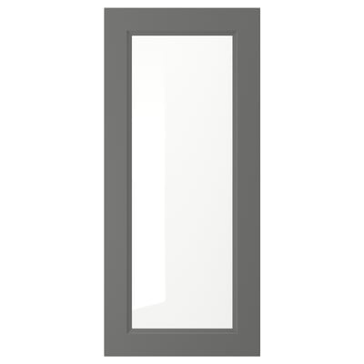 AXSTAD Puerta de vidrio, gris oscuro, 18x40 "