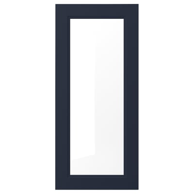 AXSTAD Puerta de vidrio, mate azul, 18x40 "