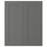 AXSTAD Puerta gabinete bajo esquina, 2pz, gris oscuro, 13x30 "