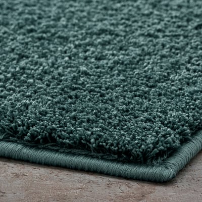 BACKMÅRA Alfombra de baño, turquesa, 20x31 "
