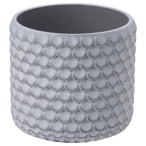 BÄCKDRÅG Maceta, motivo escamas pez/blanco gris, 4 ¾ "