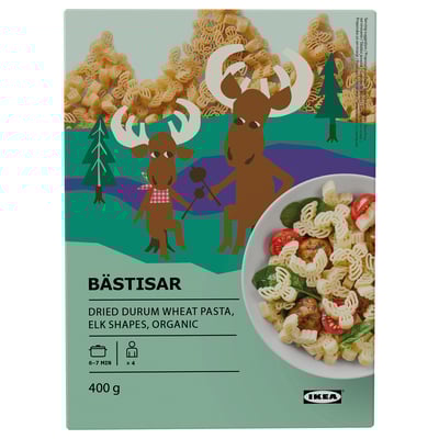 BÄSTISAR Pasta, orgánico, 1 lb