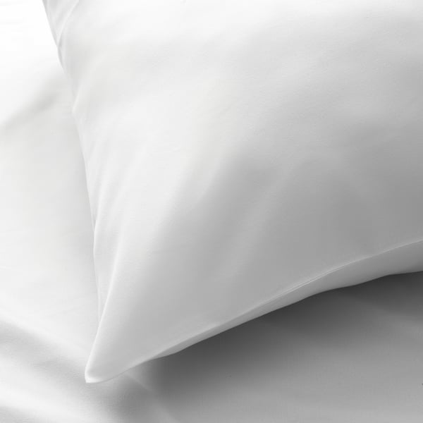 BANDPALPMAL Funda de almohada, blanco, Tamaño queen