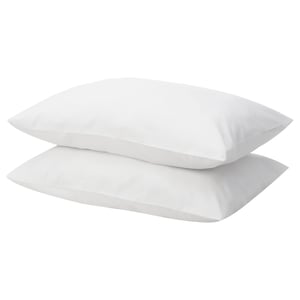 BANDPALPMAL Funda de almohada, blanco, Tamaño queen