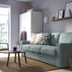 BÅRSLÖV Sofá cama, Tibbleby gris turquesa claro
