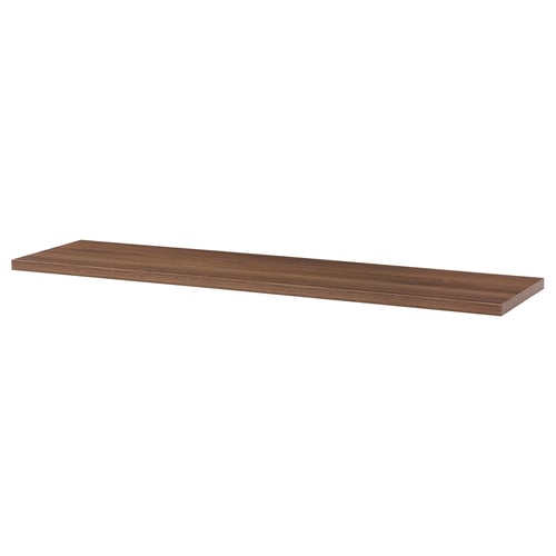 BERGSHULT Estante, efecto de nogal, 47 1/4x11 3/4 "