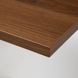 BERGSHULT / RAMSHULT Estante de pared, efecto de nogal/negro, 47 1/4x7 7/8 "