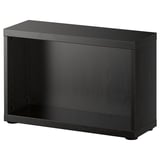 BESTÅ Armazón, negro-marrón, 23 5/8x7 7/8x15 "