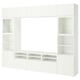 BESTÅ Comb almacenamiento TV/prta vidrio, blanco/Förvaltare blanco, 118 1/8x16 1/2x91 "