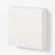 BESTÅ Comb de gabinetes montados pared, blanco/Lappviken blanco, 23 5/8x8 5/8x25 1/4 "
