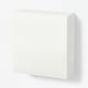 BESTÅ Comb de gabinetes montados pared, blanco/Laxviken blanco, 23 5/8x8 5/8x25 1/4 "