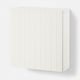 BESTÅ Comb de gabinetes montados pared, blanco/Sutterviken blanco, 23 5/8x8 5/8x25 1/4 "