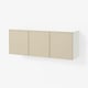 BESTÅ Comb gabinetes montados pared, blanco Krukmakare/beige blanco de alto brillo, 70 7/8x16 1/2x25 5/8 "