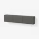 BESTÅ Comb gabinetes montados pared, gris oscuro/Lappviken gris oscuro, 70 7/8x8 5/8x15 "