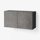 BESTÅ Estantería con puertas, negro-marrón/Kallviken gris oscuro, 47 1/4x16 1/2x25 1/4 "