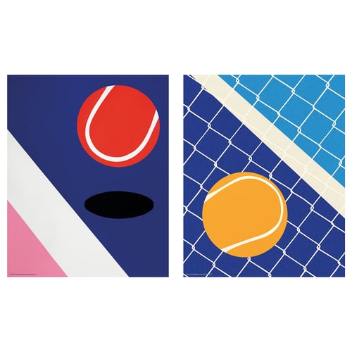 BILD Póster, partido de tenis, 8x10 "