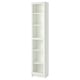 BILLY / OXBERG Librero con puerta de vidrio, blanco/vidrio, 15 3/4x11 3/4x79 1/2 "