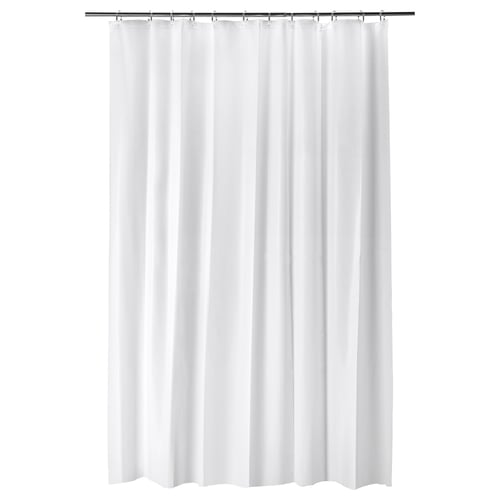 BJÄRSEN Cortina de baño, blanco, 71x79 "