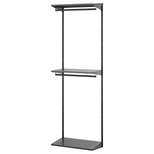 BOAXEL Combinación de armario, antracita, 24 3/8x15 3/4x79 "