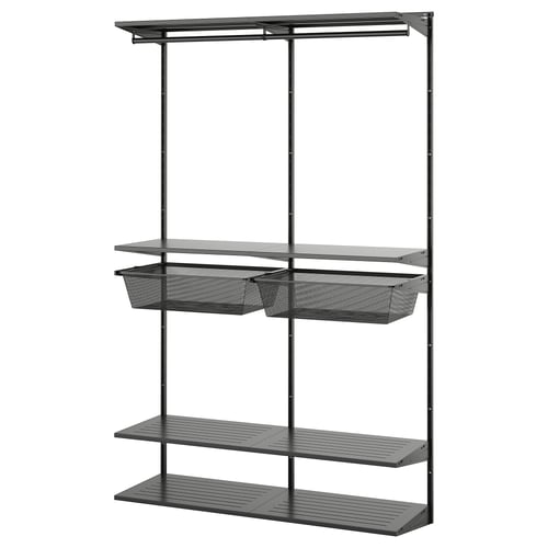 BOAXEL Combinación de armario, antracita, 49 1/8x15 3/4x79 "