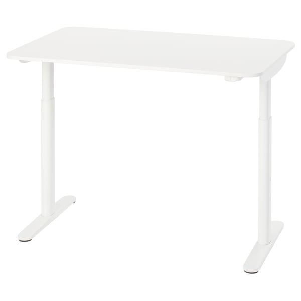 BOLLSIDAN Escritorio sentado/de pie, eléctrico/blanco, 47 1/4x27 1/2 "