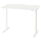 BOLLSIDAN Escritorio sentado/de pie, eléctrico/blanco, 47 1/4x27 1/2 "