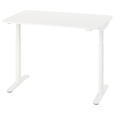 BOLLSIDAN Escritorio sentado/de pie, eléctrico/blanco, 47 1/4x27 1/2 "