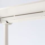 BOLLSIDAN Escritorio sentado/de pie, eléctrico/blanco, 47 1/4x27 1/2 "