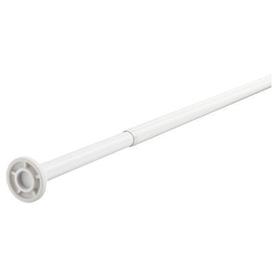 BOTAREN Barra para cortina de baño, blanco, 47-79 "