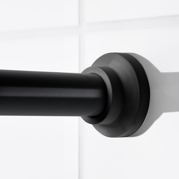 BOTAREN Cortinero de baño, negro, 47-79 "