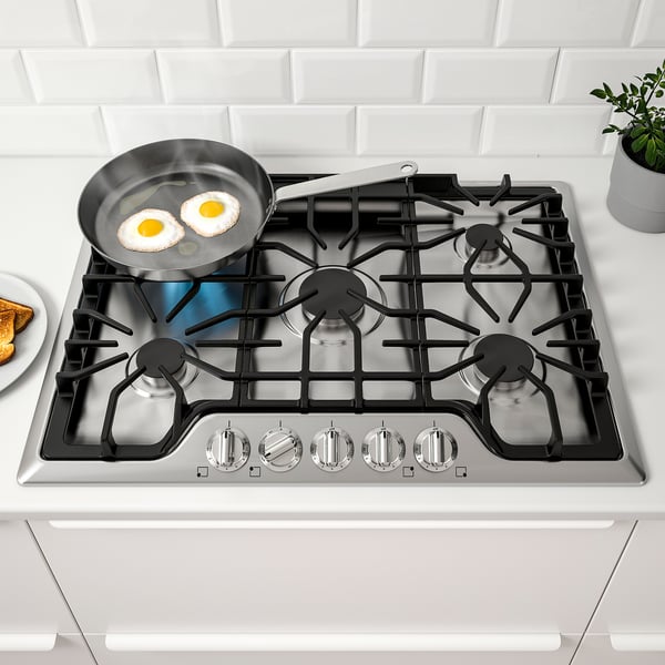BRÄNNPUNKT Estufa de gas, acero inoxidable, 30 "