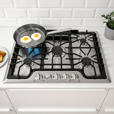 BRÄNNPUNKT Estufa de gas, acero inoxidable, 30 "