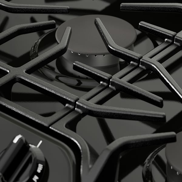 BRÄNNPUNKT Estufa de gas, negro, 30 "
