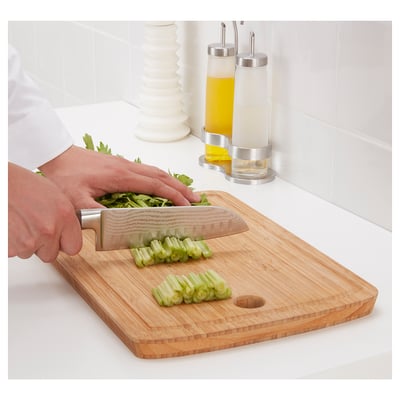 BRILJERA Cuchillo para verduras, acero de Damasco/arce, 6 "