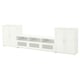BRIMNES Combinación de almacenaje para TV, blanco, 132 1/4x16 1/8x37 3/8 "