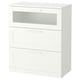 BRIMNES Cómoda de 3 cajones, blanco, 30 3/4x37 3/8 "