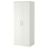 BRIMNES Ropero con 2 puertas, blanco, 30 3/4x74 3/4 "