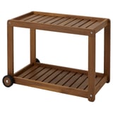 BRÖGGAN Carrito, exterior, acacia teñido en marrón claro, 32 5/8x15 3/4x22 ½ "