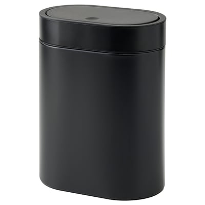 BROGRUND Cubo con tapa a presión, negro, 1 gal
