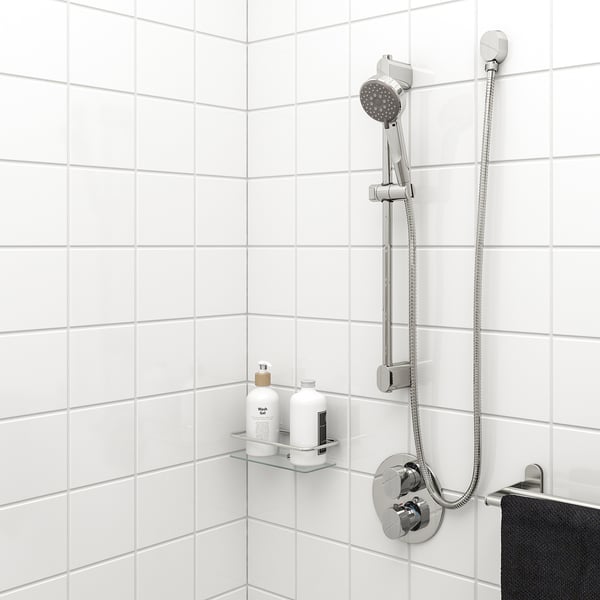 BROGRUND Riel ajustable pared+ducha, cromado