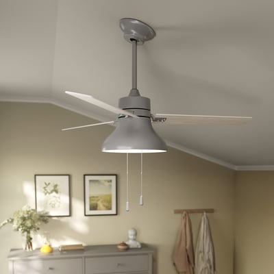 BRUNALGER Varilla extensión ventilador techo, gris, 11 3/4 "