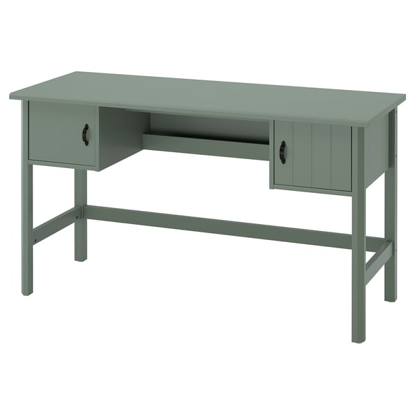 BRYTNING Escritorio, verde, 53 1/8x20 7/8x29 1/2 "