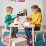 BYGGLEK Caja con tapa LEGO®, juego de 3, blanco